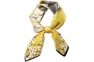 MEISEE 100% Pure Mulberry Silk Scarf 27"'x27(in) Square Scarf Head Scarf Neck scarf Headscarf for Women with Gift Packed