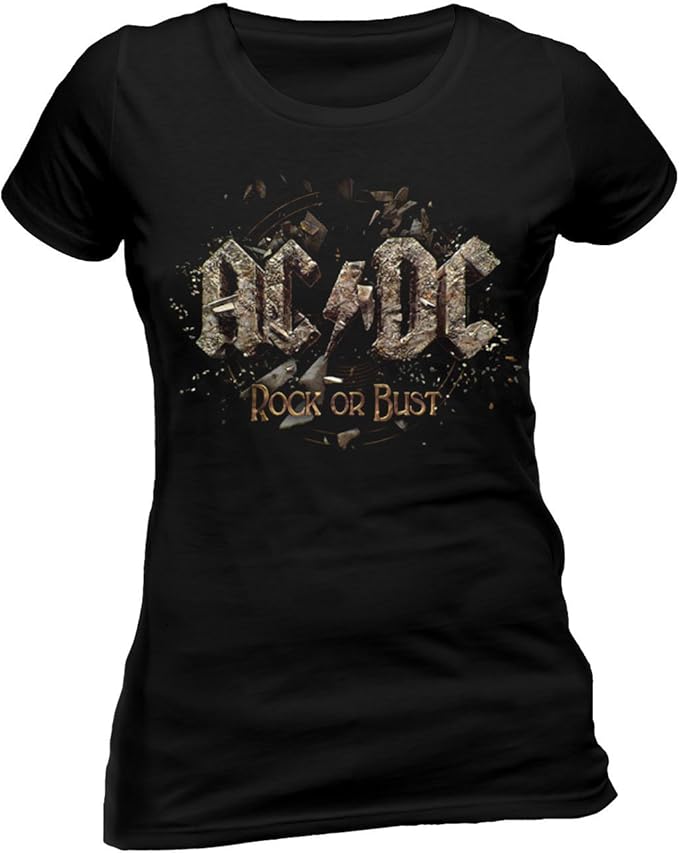 camiseta ac dc mujer