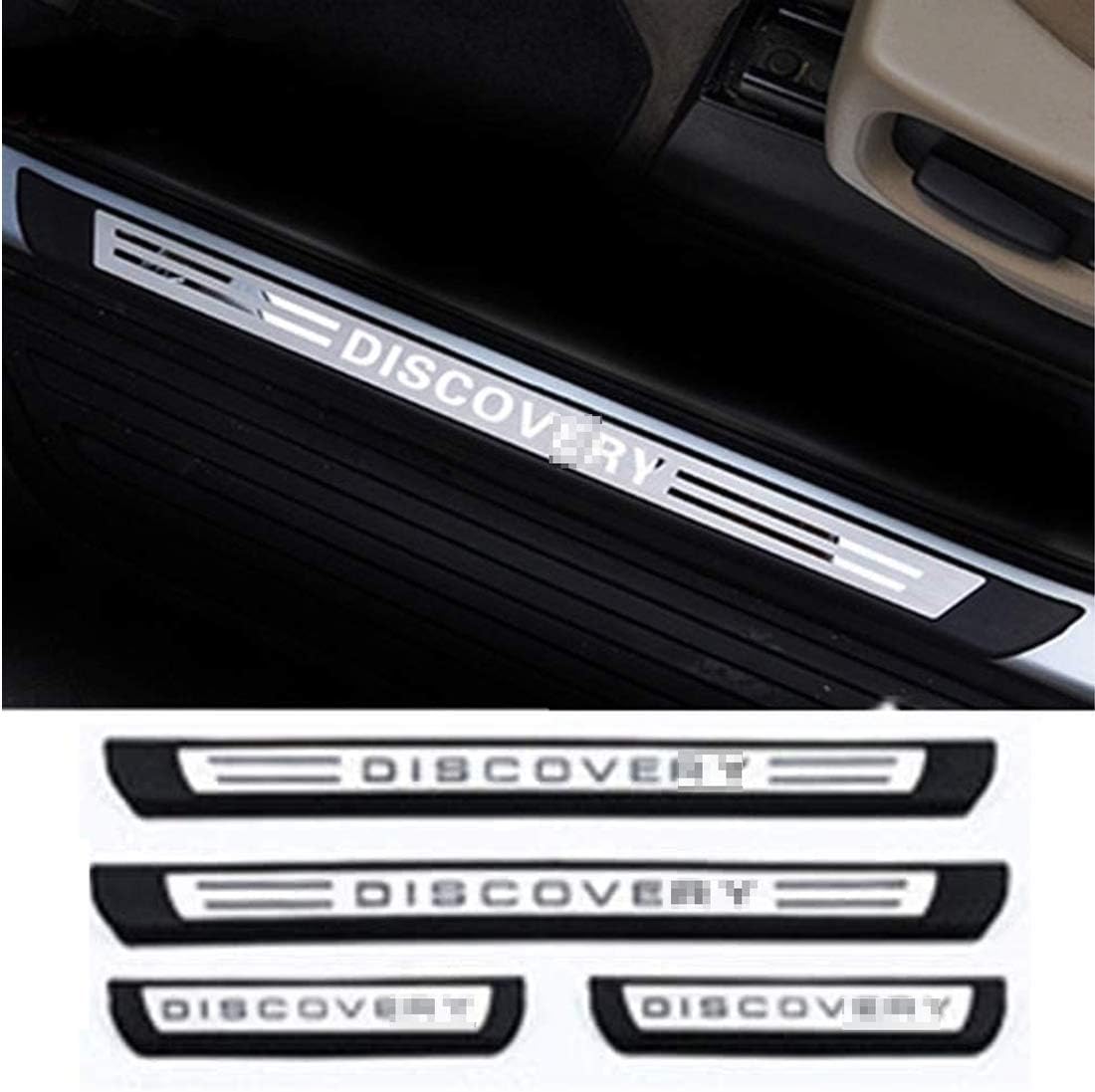 Car Outer Door Sill Protector Kick Plates For Land Rover Discovery 4