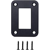 Switch Panel, 1 Gang Rocker Toggle Switch Aluminum Housing Bracket for Car Truck Marine Boat RV Vehicle, Waterproof Panel