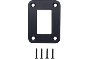Switch Panel, 1 Gang Rocker Toggle Switch Aluminum Housing Bracket for Car Truck Marine Boat RV Vehicle, Waterproof Panel