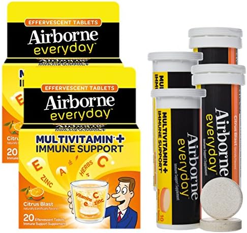 Airborne 40ct Everyday Multivitamin + Immune Support Daily Effervescent Tablets