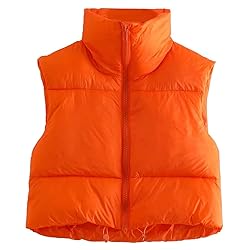Kissonic Women's Padded Down Vest Puffer Stand