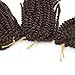 BeautyGrace Pack of 3 Marlybob Crochet Braids Hair Ombre Afro Kinky Curly Braiding Hair Extensions for Girl Women(8