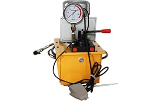 INTBUYING Electric Hydraulic Pump Rated Pressure 70Mpa GYB-630-2 High Pressure Hydraulic Power Unit Double-Acting Manual Valv