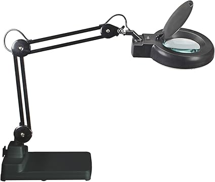Maul Maulviso Lampe Loupe Sur Pied Noir Amazon Fr Fournitures De Bureau