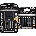Panasonic eneloop pro Battery Charger Bundle with Advanced Charger and High Capacity AA & AAA Batteries
