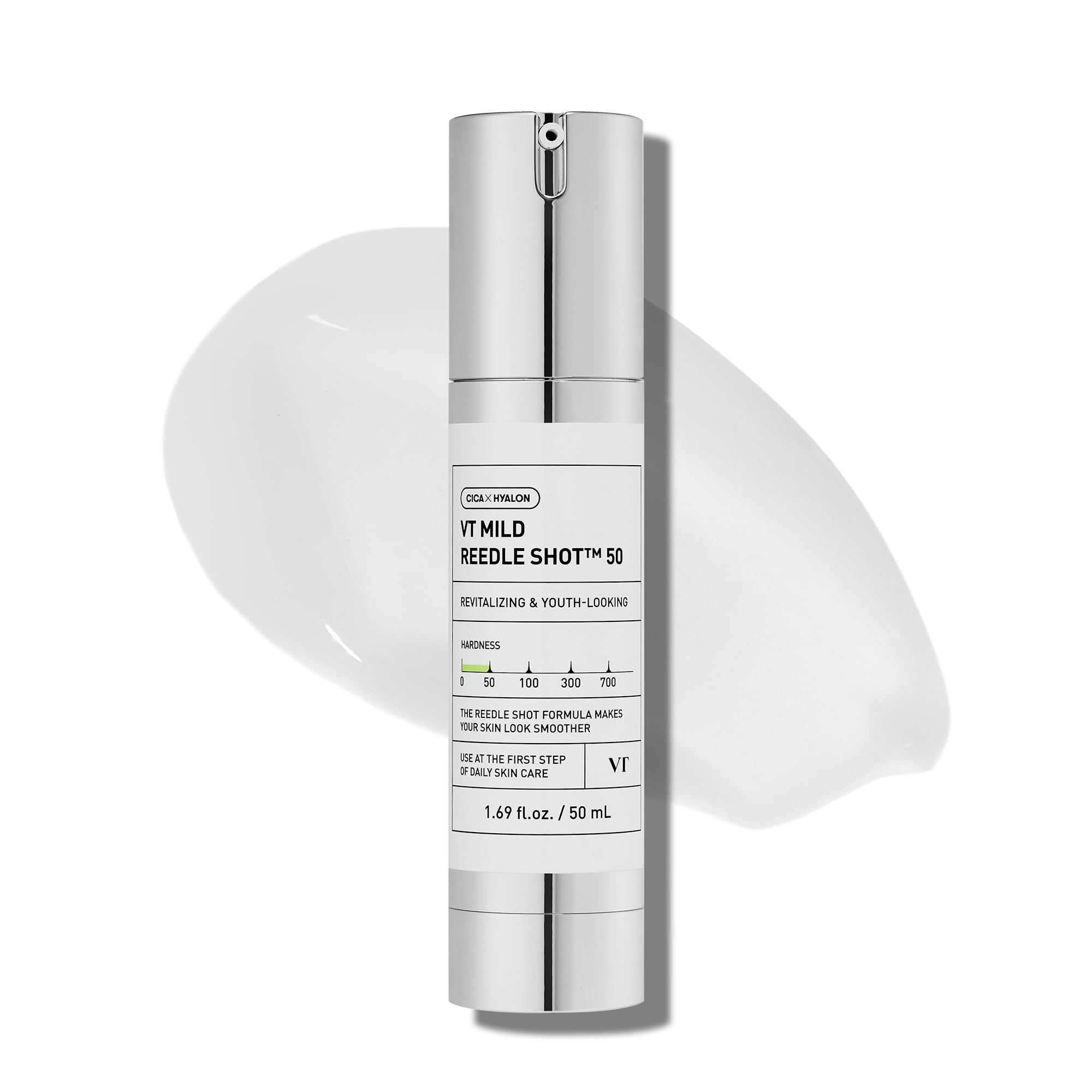 VT COSMETICS CICA Reedle Shot 50, Spicule Microneedling Serum for Pore Care & Exfoliation, Exosome, Centella Asiatica for Glass Skin, Smooth Texture, Korean Liquid Skin Booster (1.69 Fl Oz / 50ml) — image 1