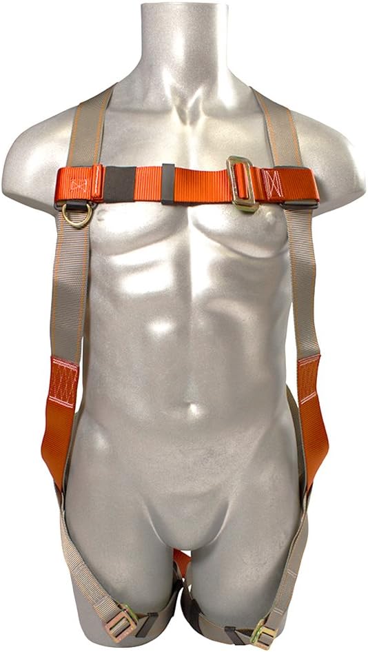 Madaco Roof Construction Fall Protection Full Body Industrial Safety Harness 30FT Rope Shock Pack Multi Use Anchor Kit ANSI OSHA Size M-XXL: Sports & Outdoors