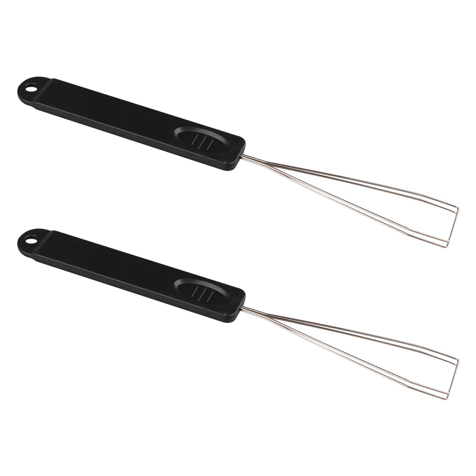 Jopto 2PCS Keycap Puller Black Stainless Steel Keycap Removal Convenient Cleaning Tool Expert Multifunctional Keycap Remover for Mechanical Keyboard Removing Fixing Tools Unloading Fixture
