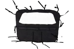 RAMPAGE PRODUCTS Windbreaker for Jeep CJ/Wrangler YJ/TJ | Black Denim | 90015R | Fits 1980-2006 Jeep CJ, Wrangler YJ & TJ