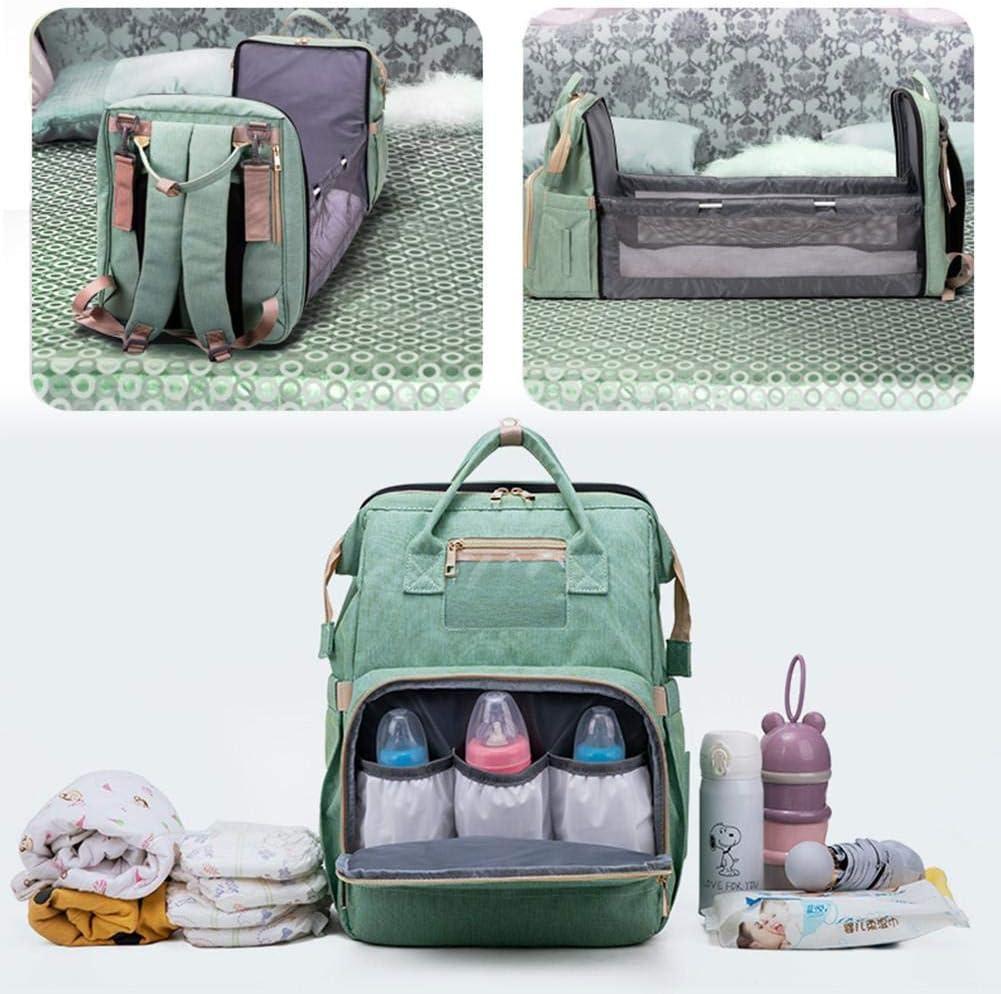 3 in 1 Borsa fasciatoio per neonati culla pieghevole letto per la mamma  fasciatoio multifunzione rivestimento in cotone impermeabile Nero con  comodi spallacci zaino portatile Cambio del pannolino Prima infanzia  berjaya.edu.my