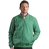 Bright moon Men's Lightweight Green Bomber Jacket – Stylish and Durable Men's Bomber Jacket with Comfortable Fit (US, Alpha, Large, Regular, Regular, Green)