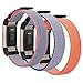 Bands for Fitbit Charge 2, SailFar 3 Pack Woven Nylon Band Bracelet Adjustable Replacement Accessories Nylon with Velco Sport Loop Small & Large Band for Fitbit Charge 2, Men/Women