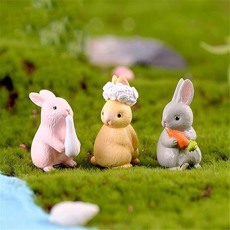 plastic bunny figurines