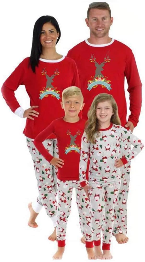 Christmas Pajamas Family Outfit Matching Families Clothes Mother Father Kid Baby Family Pajamas Set Bear Printed Sleepwear Homewear
