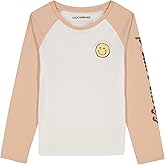 Lucky Brand Girls Long Sleeve Graphic T-Shirt, Tagless Cotton Tee with Fun Designs