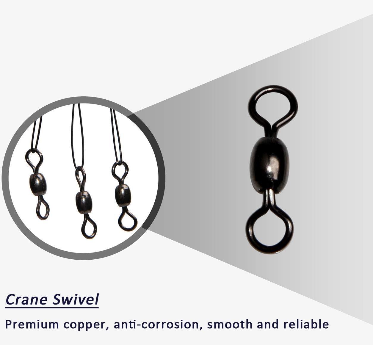JSHANMEI Fishing Wire Leader Hook Rigs - 24pcs BaitHolder Fishing Hooks Stainless Steel Fishing Wire Leader with Swivel Hook Fishing Lure Bait Rigs Saltwater Fishing Tackle : Sports & Outdoors