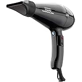 GAMMA+ 3500 Professional Salon Tourmaline Ionic Hair Dryer, 2 Nozzles, 6 Heat/Speed Settings