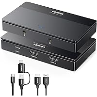 UGREEN 4K Video Capture Card, 4K@60Hz Loop-Out Full HD 1080P 60FPS USB/Type-C 3.0 with Ultra-Low Latency for Streaming, Gamin