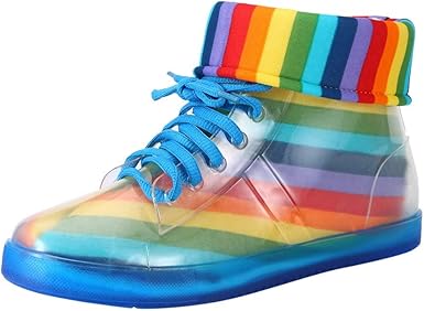 rainbow rubber shoes