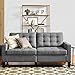 DHP Emily Upholstered Sofa Couch Living Room Furniture, Gray