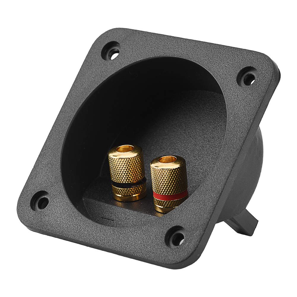 Queen.Y Speakers Terminal Box Shell DIY Home Car Stereo 2-Way 2 Copper Binding Post Wire Cable Connector Acoustic Components