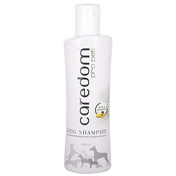 Caredom Pro Pet Dog and Cat Shampoo - Milk & Avocado Extracts Protein Enriched (200ml)