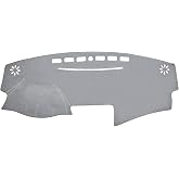 BERKSYDE Dashboard Dash Cover Mat Carpet Compatible with 2007-2011 Toyota Camry(Grey)