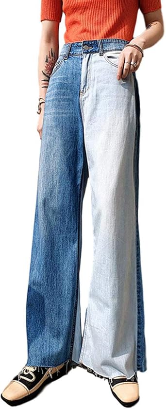 ladies patchwork jeans
