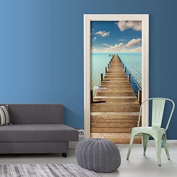 murando - Türtapete selbstklebend 100x210 cm Vliesleinwand Fototapete Tapete Türpanel Türposter Türaufkleber Türsticker Tür D