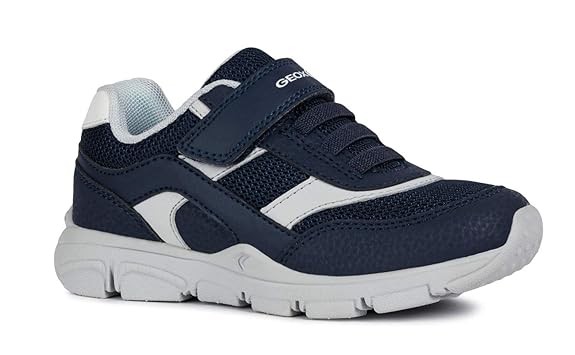 Geox New Torque Boy J847NA Jungen Slip-on Sneaker,Kinder Halbschuh,Sportschuh,Slipper,Gummizug,Klettverschuss