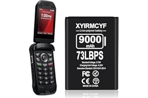 XYIRMCYF SCP-73LBPS Battery,(2025 New Upgraded) 9000mAh 0 Cycle Super Capacity Battery Compatible with Kyocera DuraXV Extreme E4810/Kyocera DuraXE Epic E4830 Verizon Flip Phone