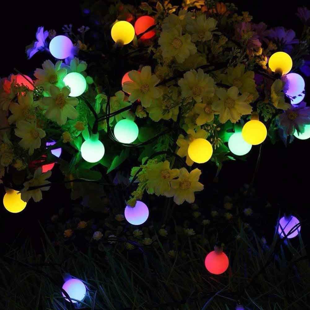 Solar String Lights LED Outdoor 100 LED Xmas Lights/Xmas Decor - Colored Christmas Lights Fairy Lights - Color Changing Waterproof Lights 55.8 FT- Patio Lawn Landscape Sensored Lighting