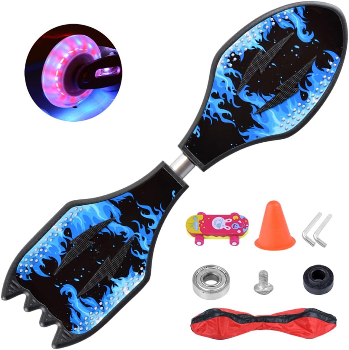 Waveboard Caster Board Complete Street Skateboard Flash Wheel/Bag for Kids Boys Girls