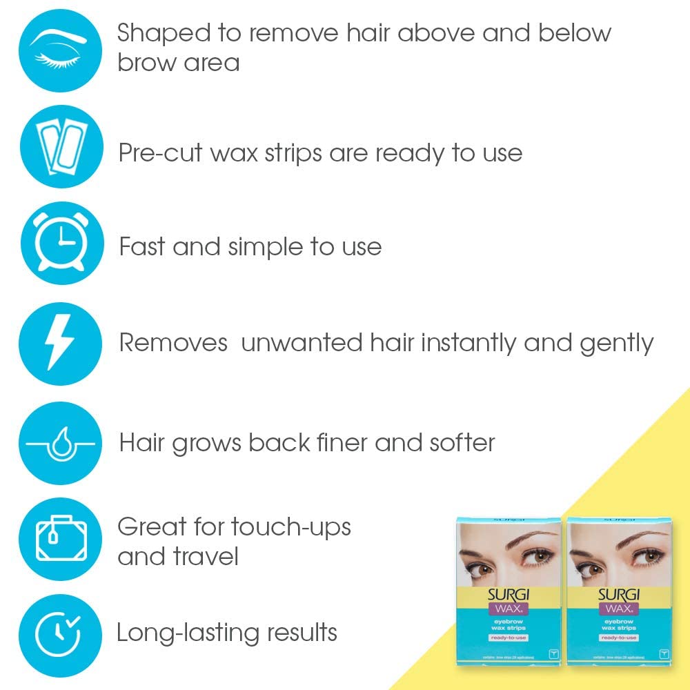 Surgi-Wax Brow Shapers for Brows 28 Applications, (Pack of 1)