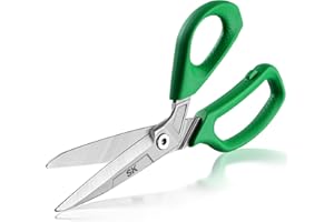 SK 10" Heavy Duty Scissors, All Purpose Shears, Premium CR-V Steel Construction, One Piece Drop Forged Blades, Ergonomic Handle for Comfortable Grip