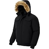 UIQUR Men's Winter Coat Warm Puffer Jacket Down Hooded Parka Waterproof Thicken Snow Coats with Pockets