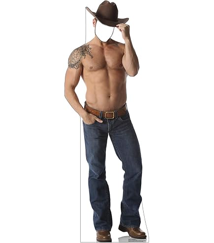 Empireposter Silhouette En Carton Chippendales Cowboy 65 X 175