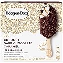 Haagen Dazs Coconut Dark Chocolate Caramel Ice Cream Bars, 3 Count (Frozen)