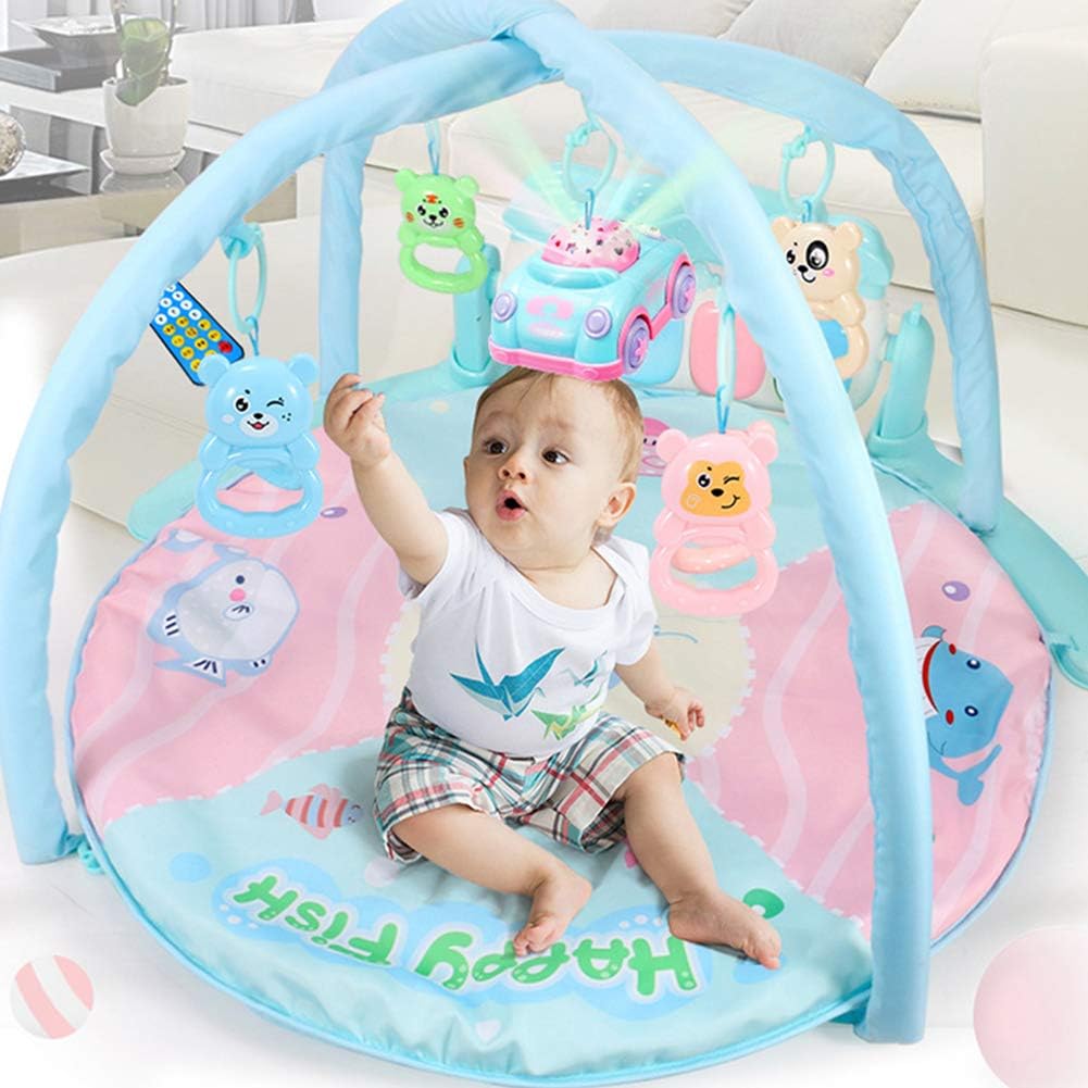 Globalqi Sonajero De Juguete Piano Pie Bebe Piano De Fitness Juego De Bebe Bebe Recien Nacido Dibujos Animados Interesante Entretenimiento Accesorios Carritos Y Sillas De Paseo