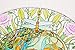 Evergreen Dragonfly Rose and Peacock Glass Bird Bath Bowl with Metal Stake - 10”Length x 10