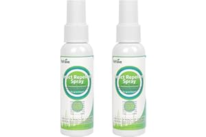 RIBRAVE Mosquito Repellent Spray for Body, Insect Repellent Spray Natural Bug Repellent for Skin DEET-Free Travel Size 2 Fl Oz (2 Pack)