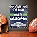 Seattle Seahawks Embossed Metal Sign