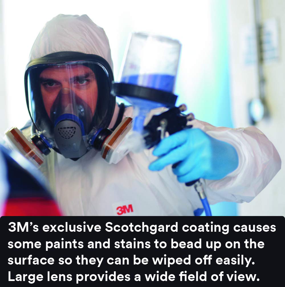 3M Personal Protective Equipment 3M Ultimate FX Full Facepiece Reusable Respirator FF-403, Mold, Painting, Sanding, Chemicals, Gases, Dust, Large, 70071606589: Industrial & Scientific