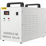 VEVOR Water Chiller CW-3000 Industrial Chiller 9L Thermolysis Type Water Chiller 50W/℃, 3.17gpm 0.9A Current Recirculating Ch