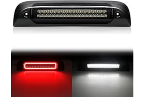 SHINEFIT LED Third 3rd Brake Light Replacement for 2014-2019 Silverado Sierra 1500 2500HD 3500HD High Mount F1 Style Strobe Brake Light Smoked Lens