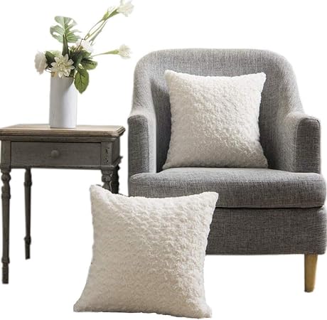 Amazon Com Lananas Luxury Soft Plush Faux Fur Throw Pillow Covers