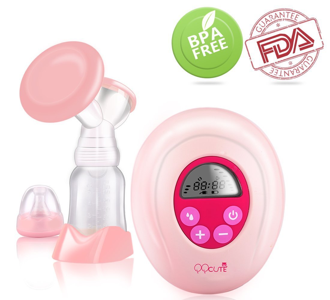 Electric Breast Pump, QQcute Portable Breast Milk Pump for