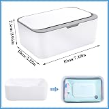 Yoosso Wipes Dispenser Case Grey Baby Wet Box Tissue Storage with Lid Seal view 4